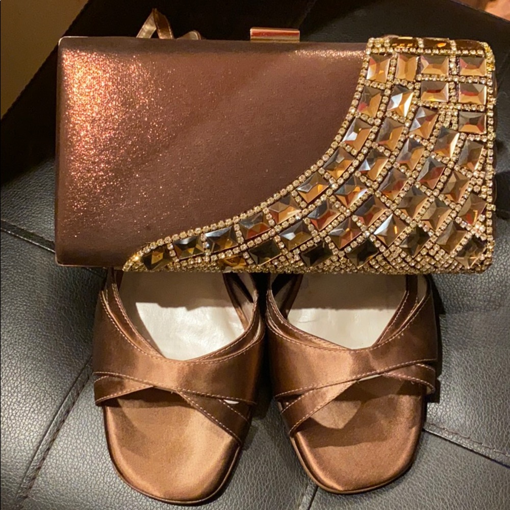 Dress Shoes and Purse Combo
